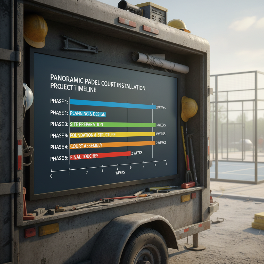 Gantt chart illustrating the 4-6 week timeline