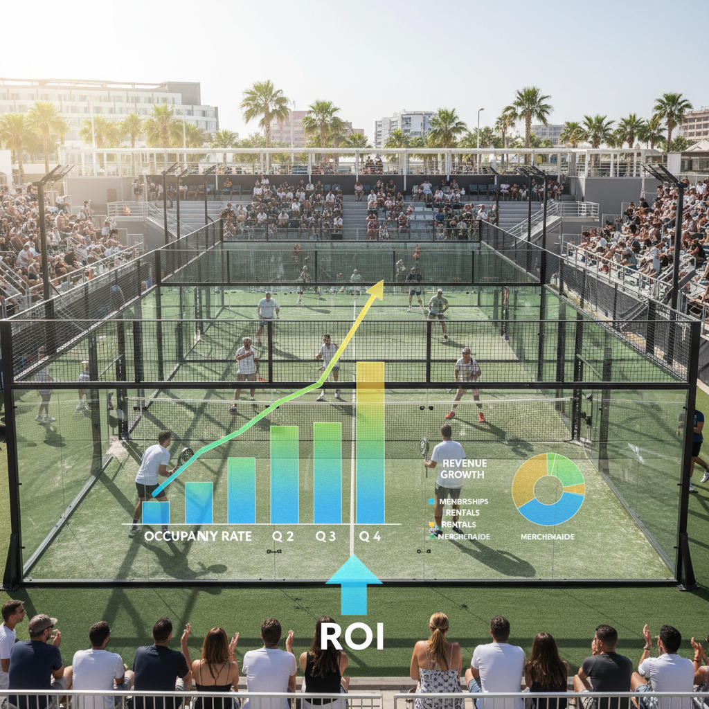 Padel court investment visualization
