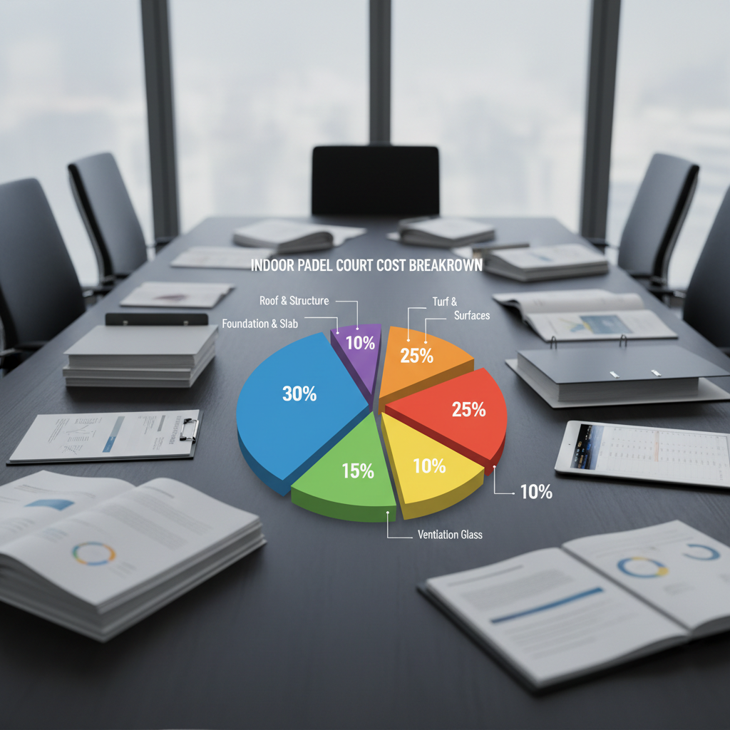 Breakdown chart of construction costs