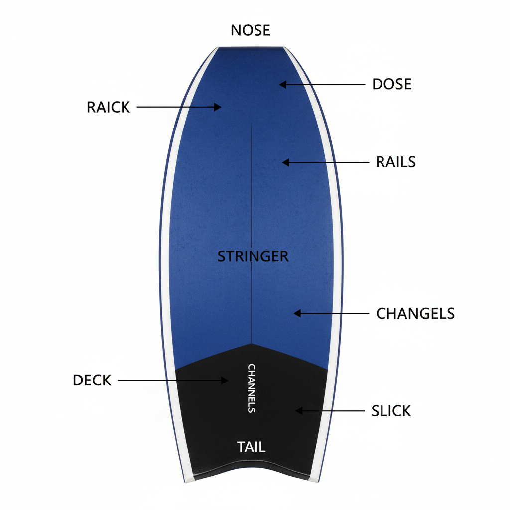 bodyboard anatomy diagram