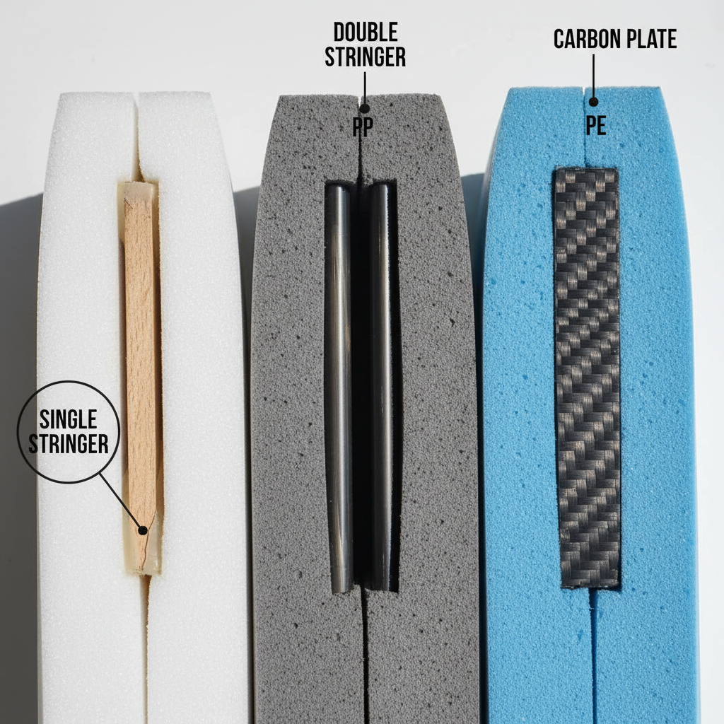 bodyboard stringer configurations