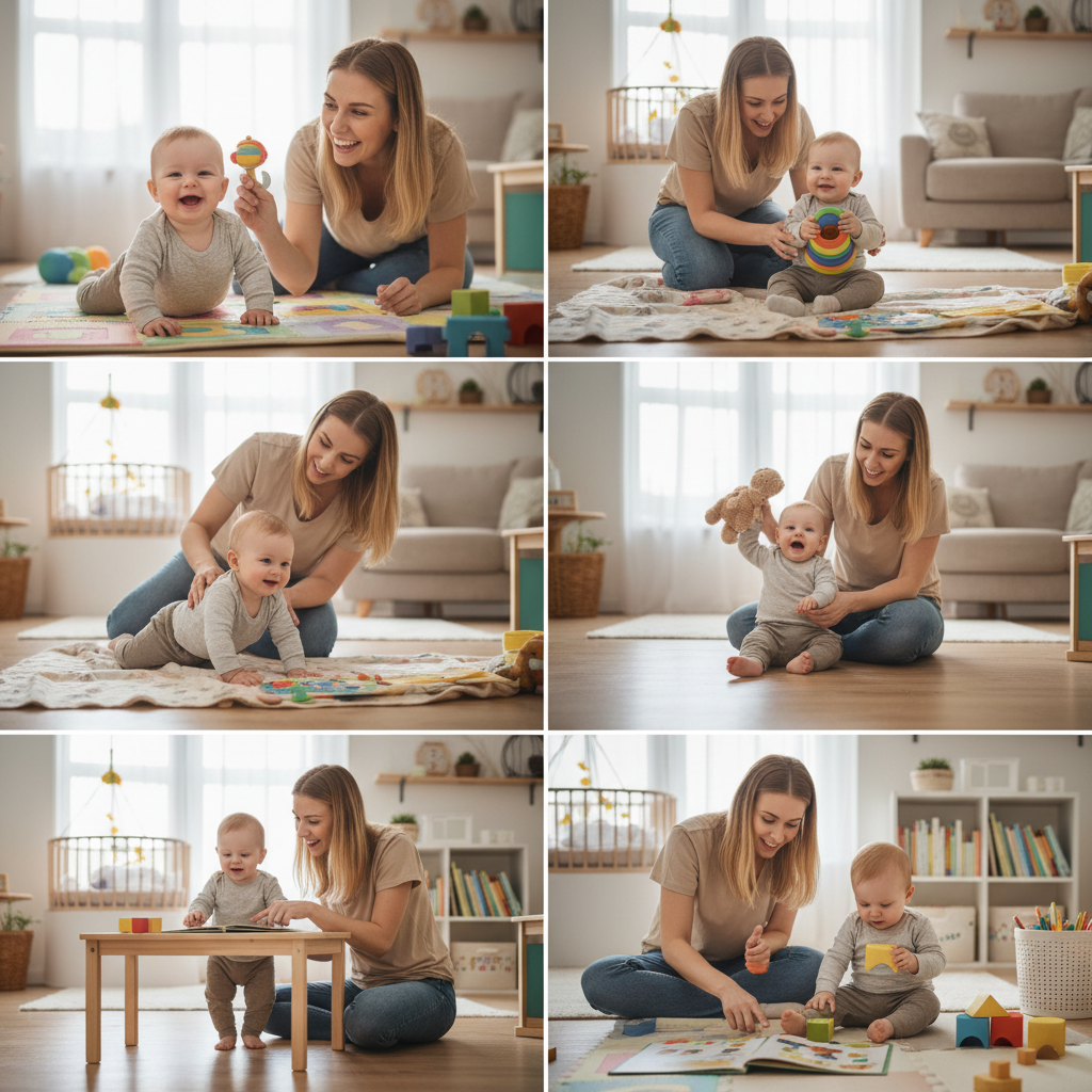 Bebê se exercitando