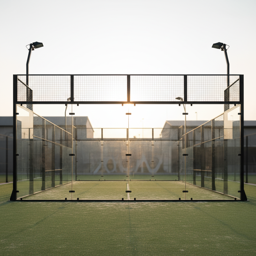 Padel court back wall