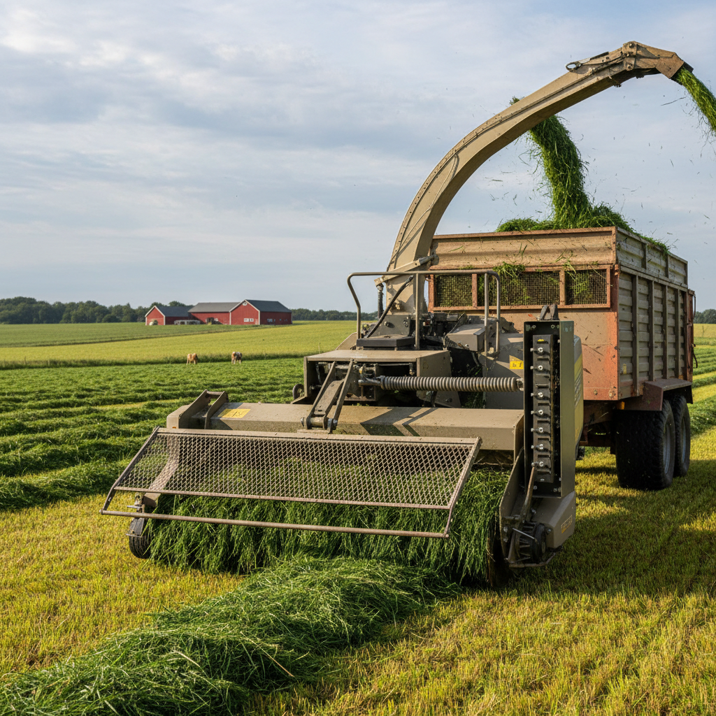 Photorealistic image for Which blade design suits a grass silage cutter best?