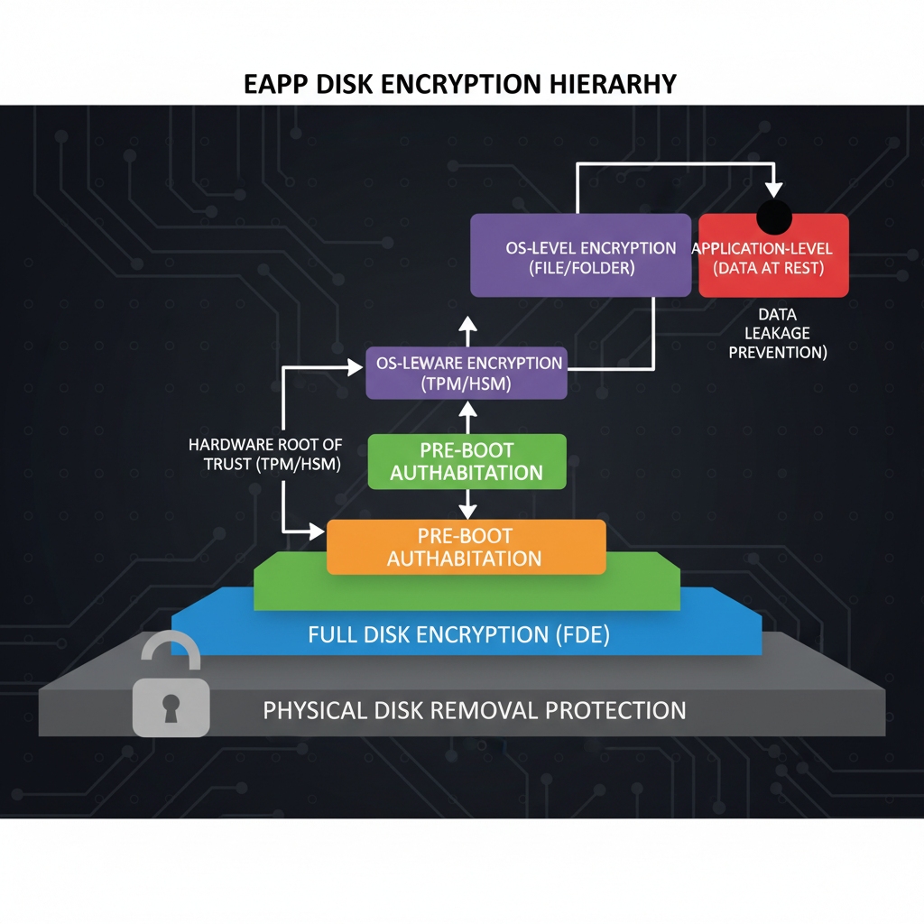 硬盘加密层级示意图