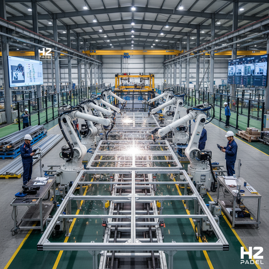 Padel court manufacturing