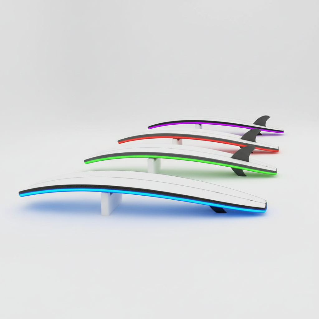 bodyboard tail rocker profiles