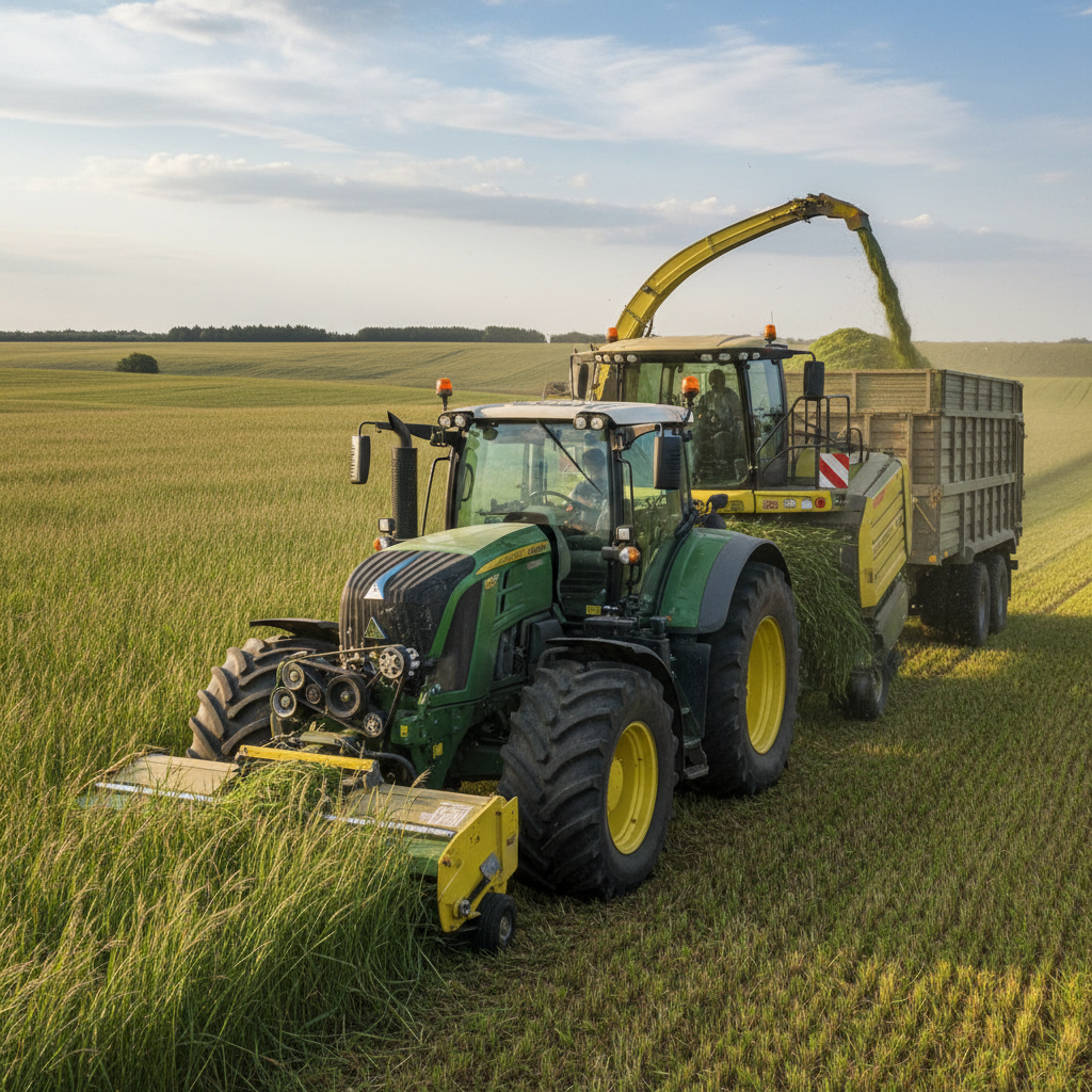 Photorealistic image for How does a grass silage cutter prevent spoilage?