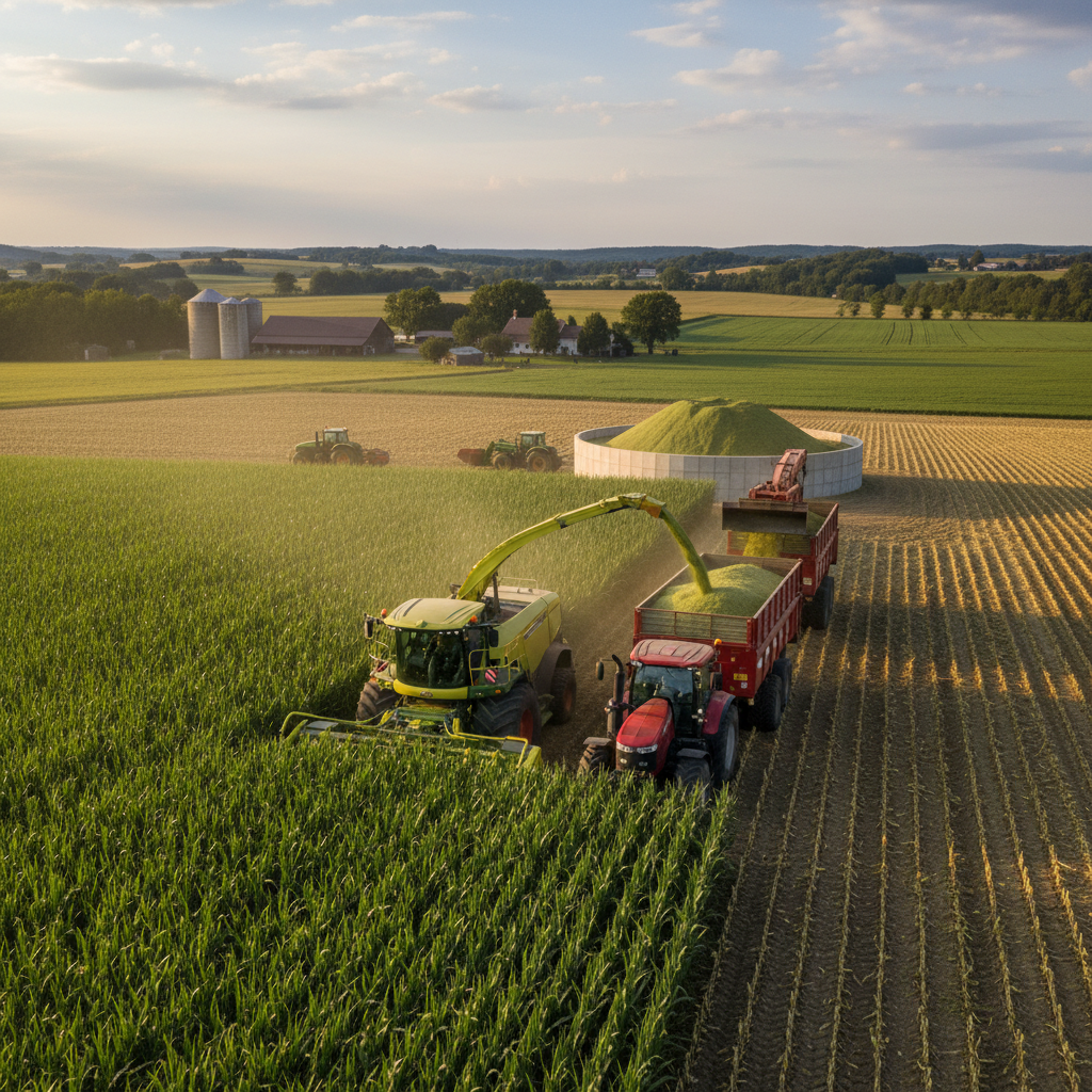 Silage processing workflow