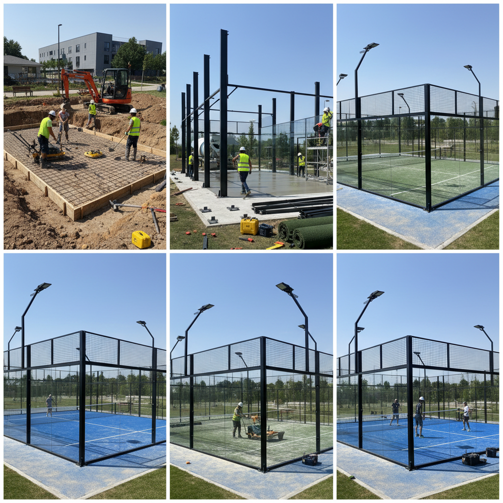 Padel Court Design - Construction Phases