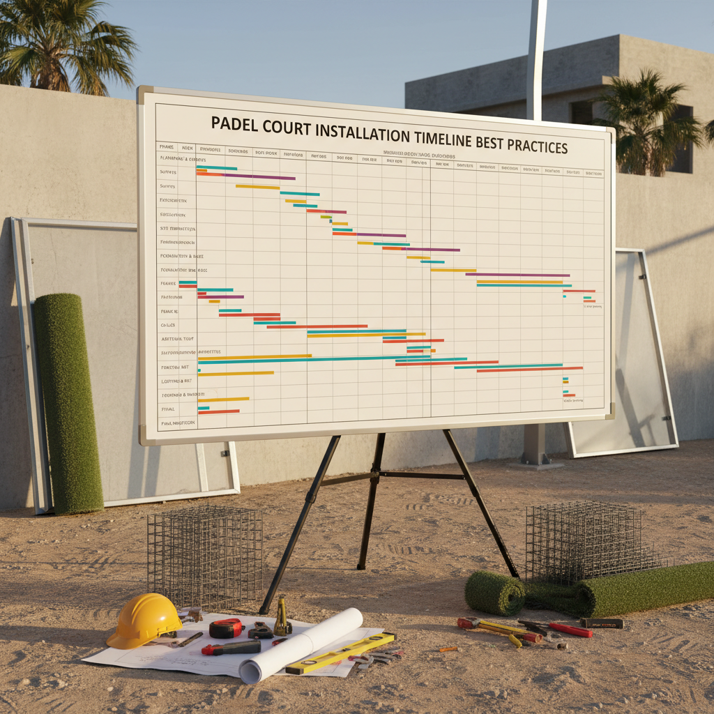 Padel court installation timeline