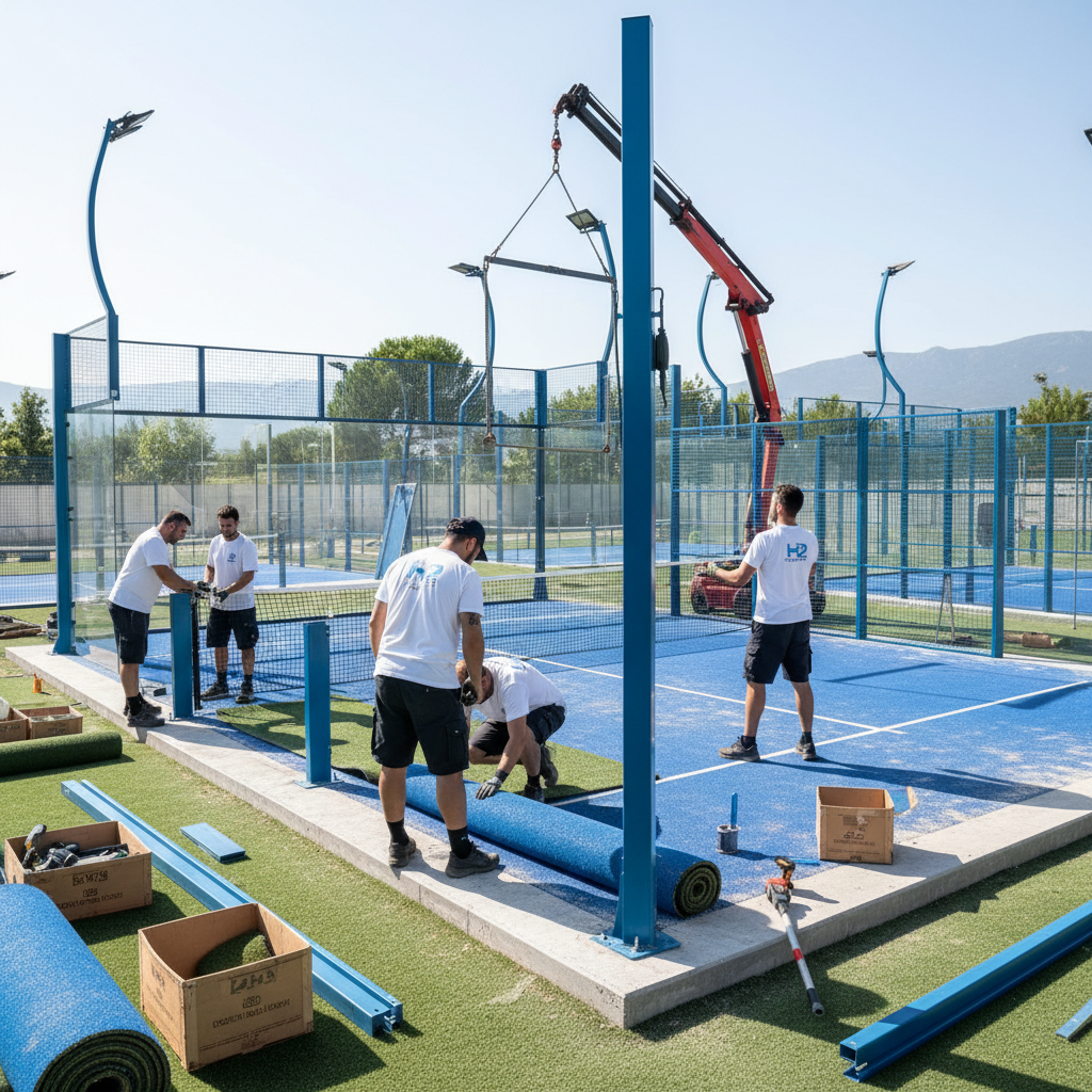 Padel court installation services
