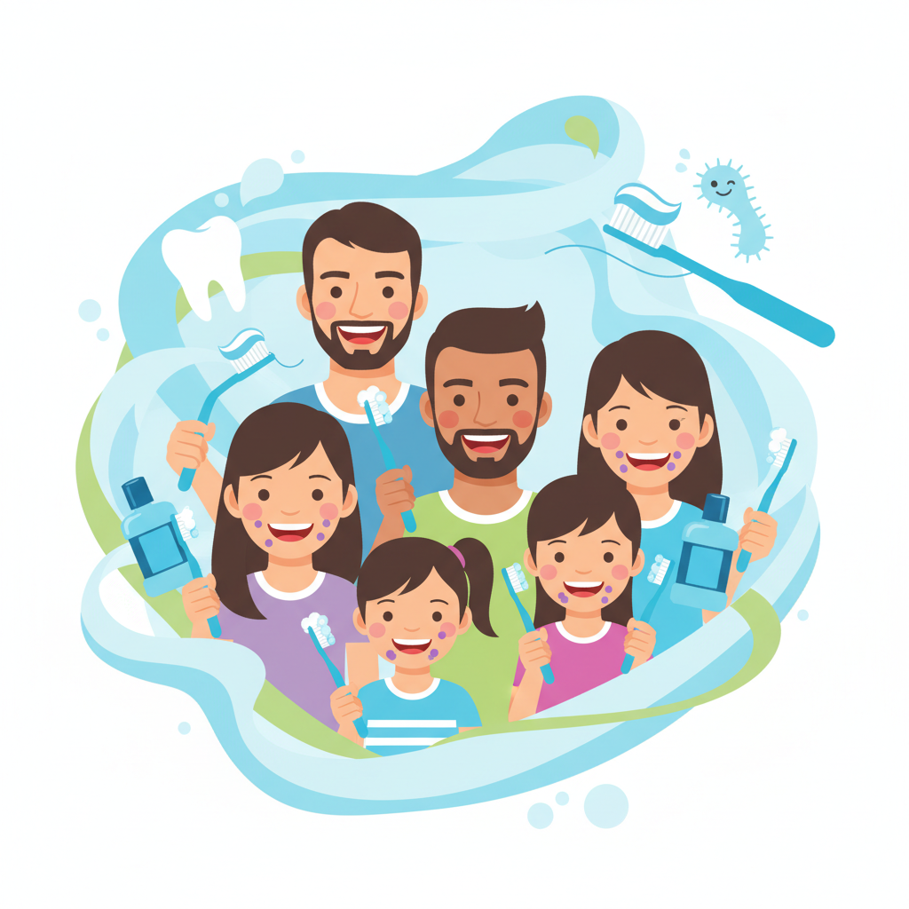 Oral Hygiene Steps Illustration