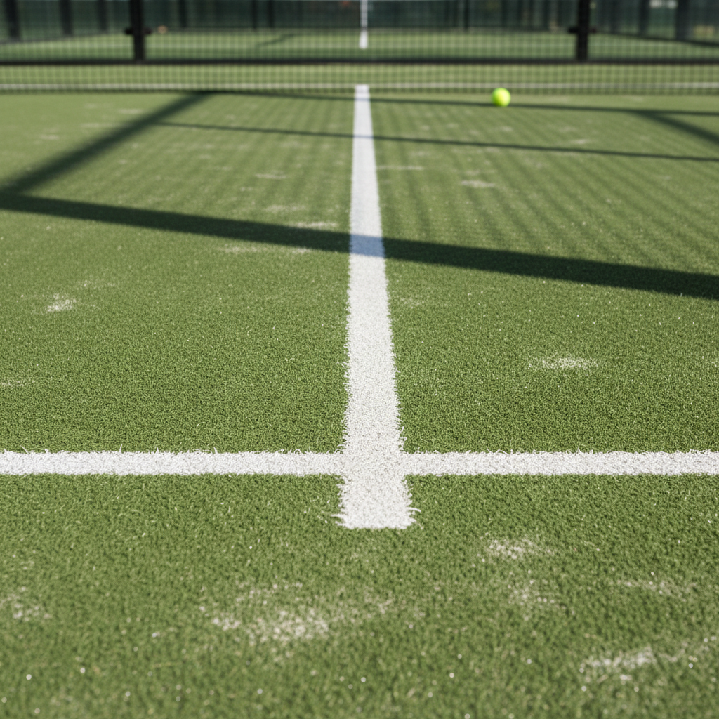 Padel court service box