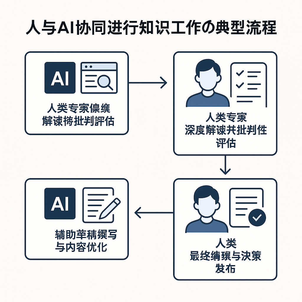 人机协同知识工作流程图