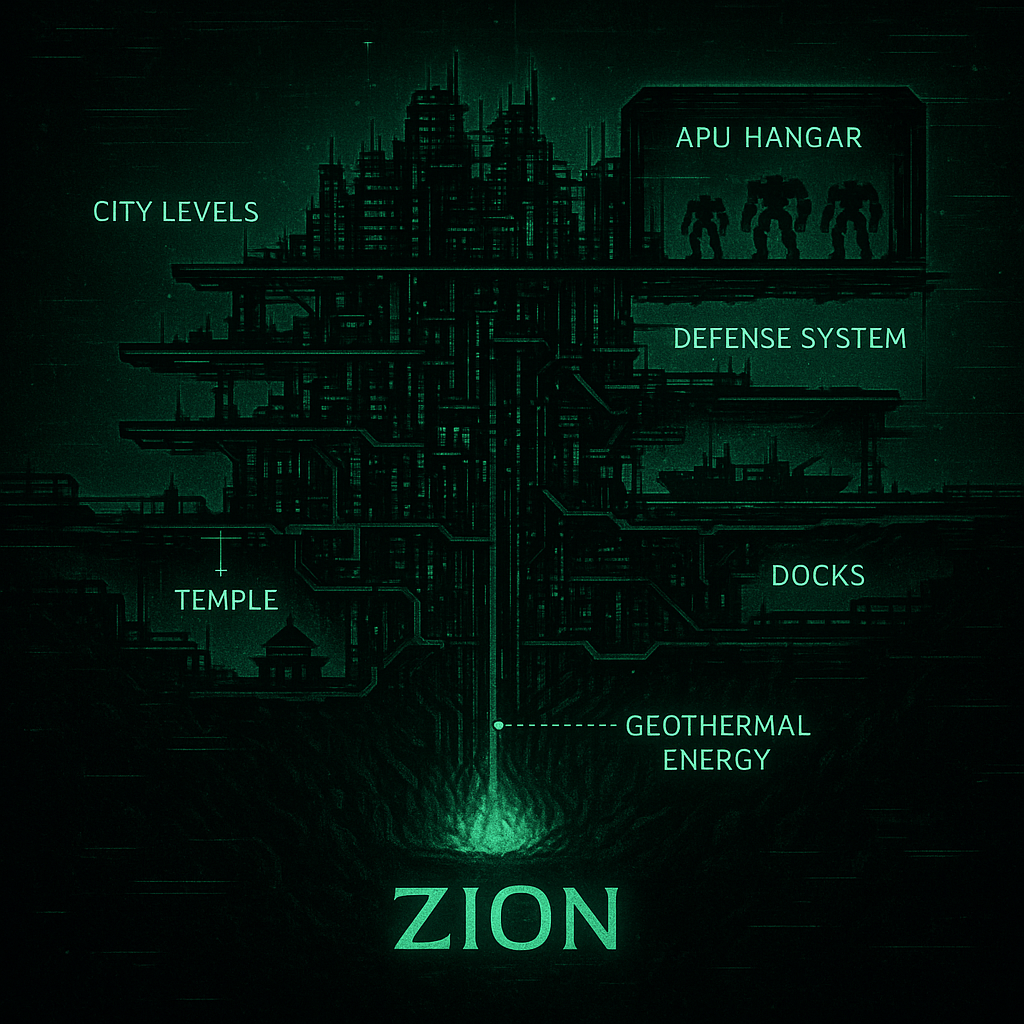 Underground City Zion Schematic