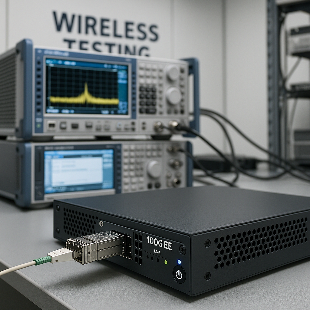 Professional Wireless Communication Test Laboratory with 100G High-Speed Data Collection