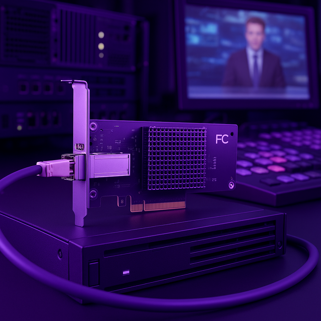 Broadcast Solution Featuring FC Series Network Adapters