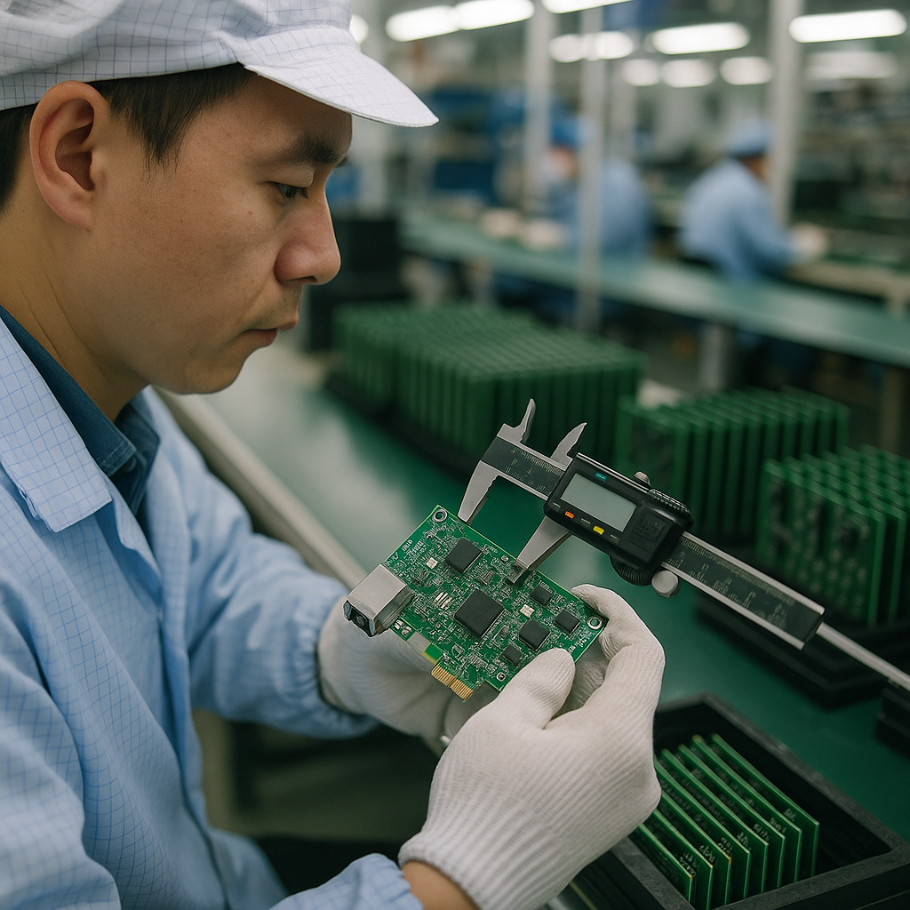 Advanced Electronic Manufacturing Production Line with Quality Control