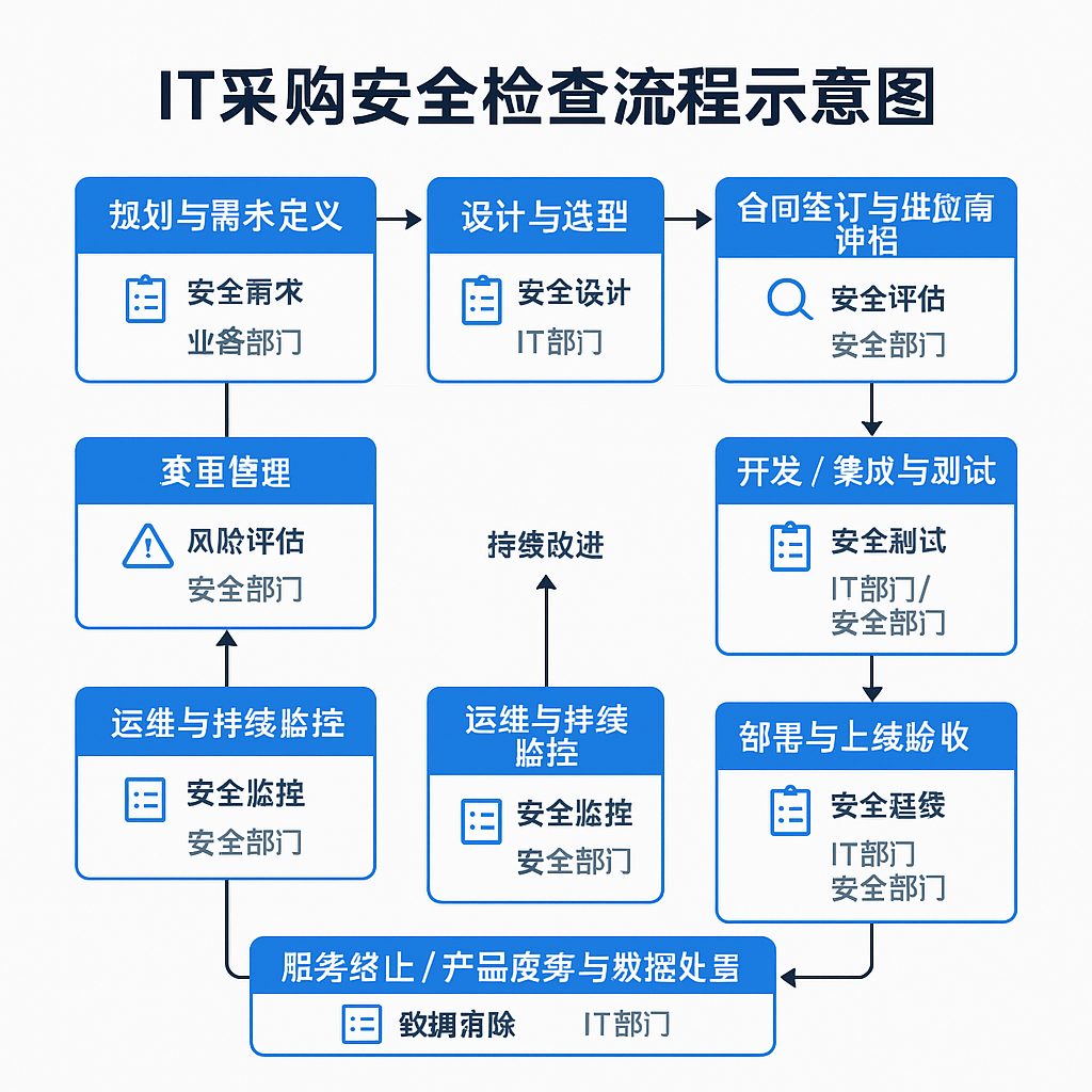 IT采购安全检查流程示意图