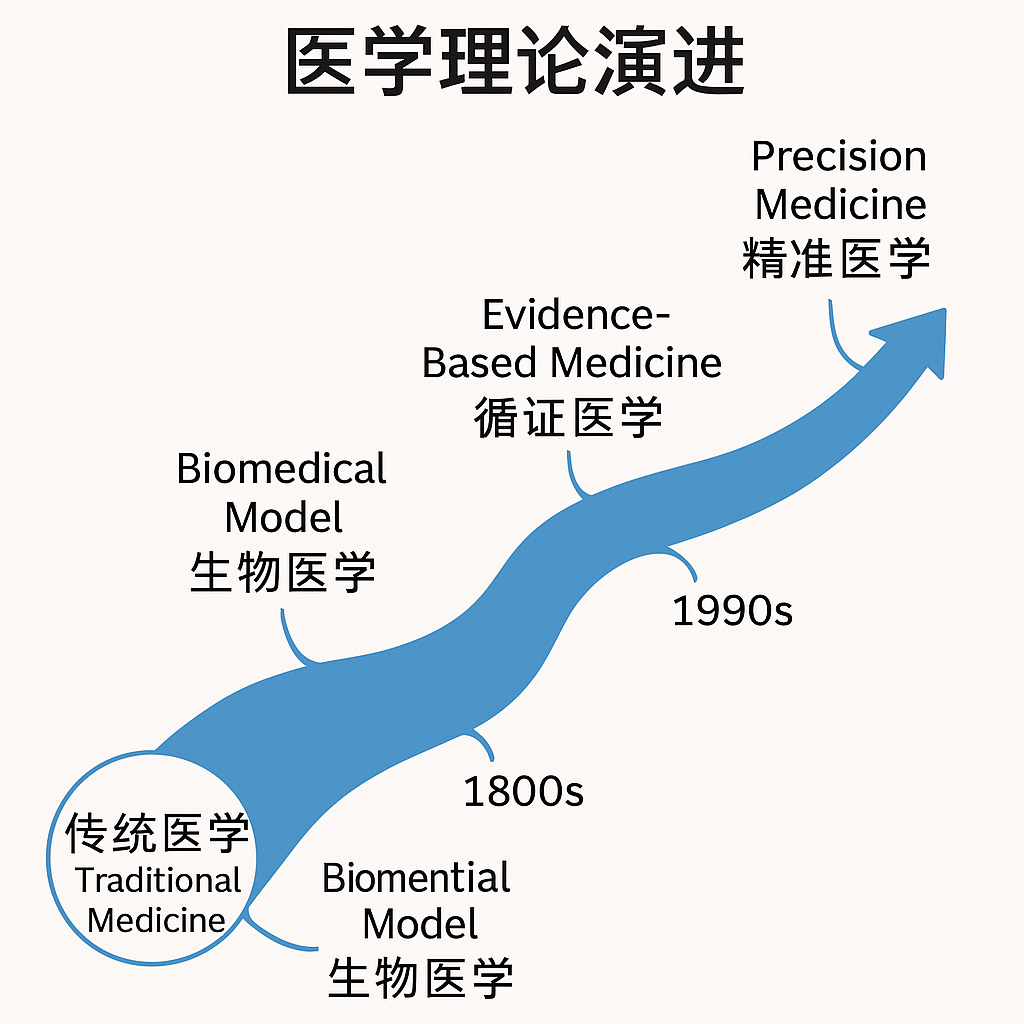 医学理论演进时间线示意图