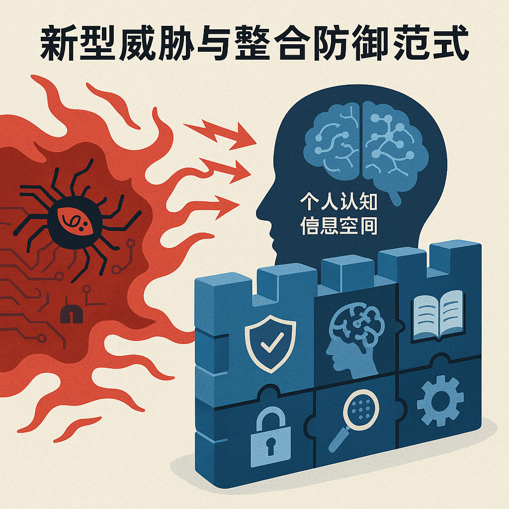 新型威胁与整合防御范式示意图