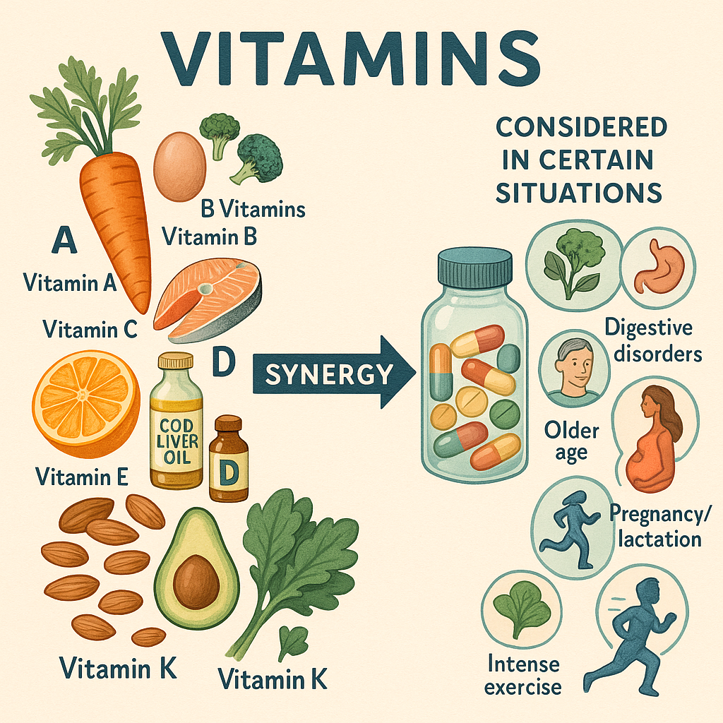 膳食来源与补充剂协同关系图