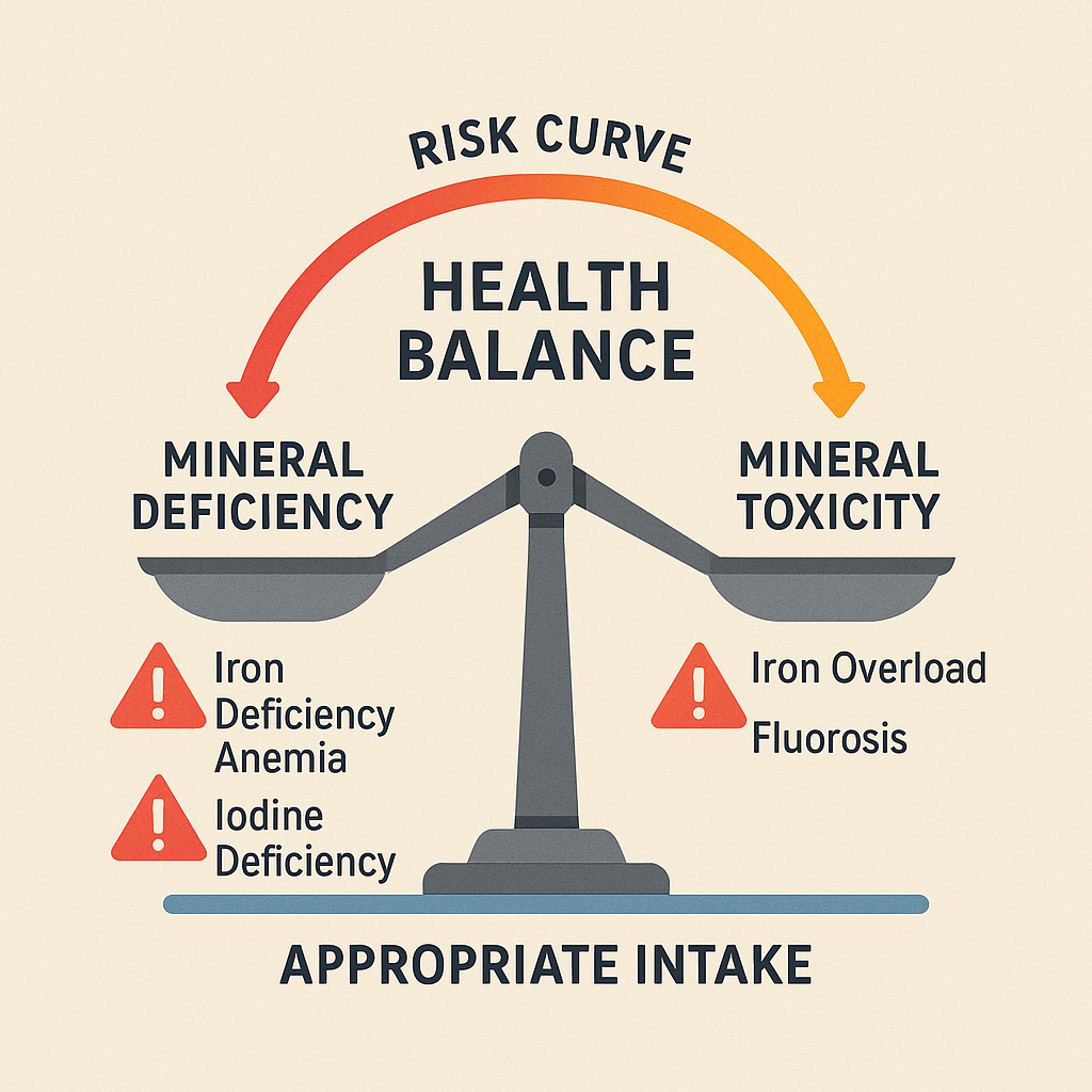 矿物质缺乏与过量风险平衡图