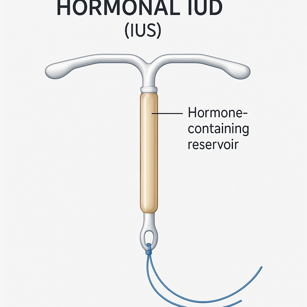 Hormonal IUD Structure Diagram