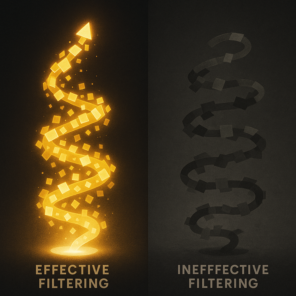 筛选效能与螺旋形态对比