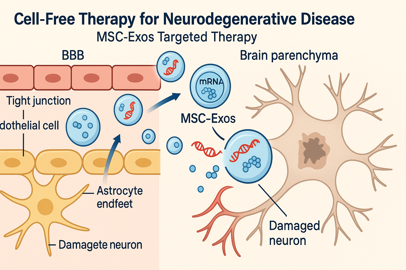 外泌体介导的无细胞疗法治疗神经退行性疾病