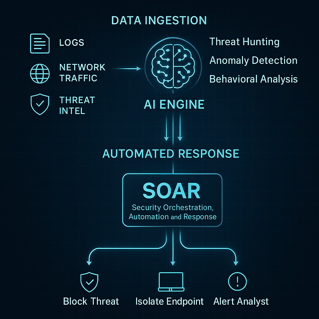 图3：AI驱动的智能安全运营工作流