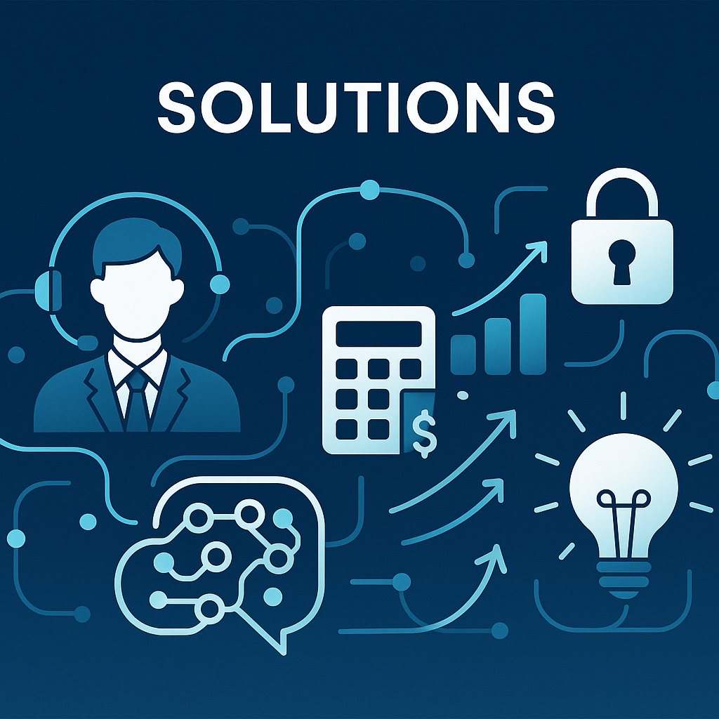 AI Company Solutions Illustration