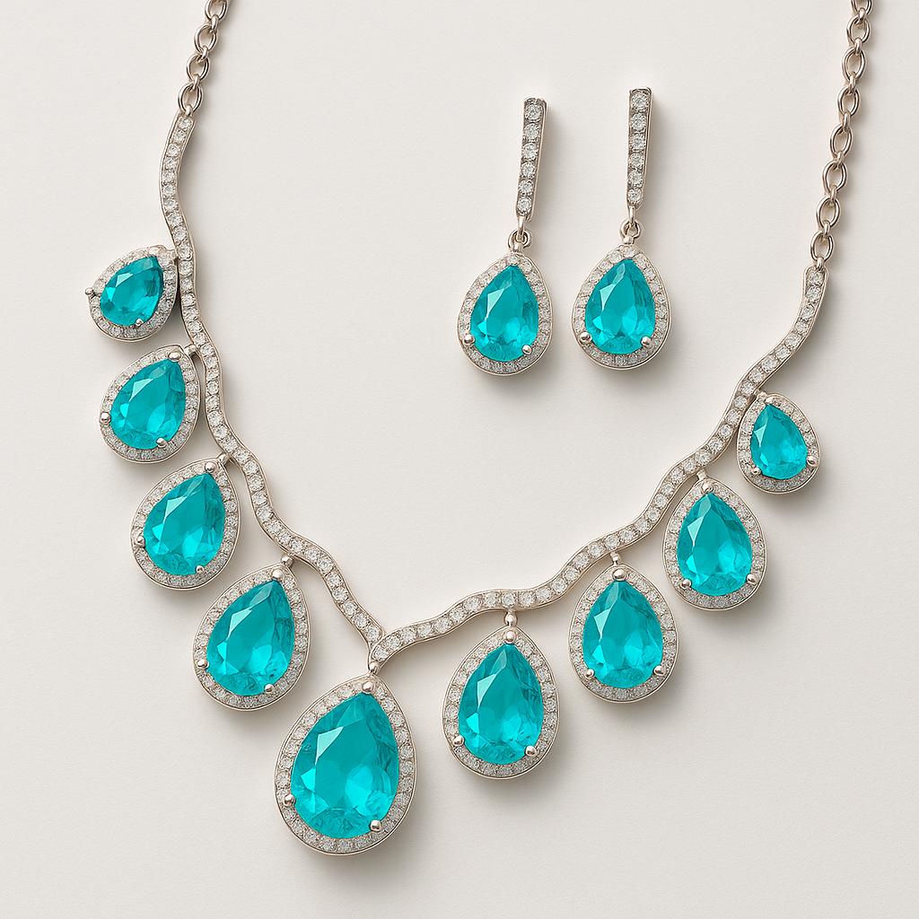Elegant modern women's jewelry set
