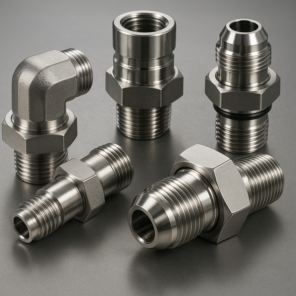 High-precision hydraulic metal fittings
