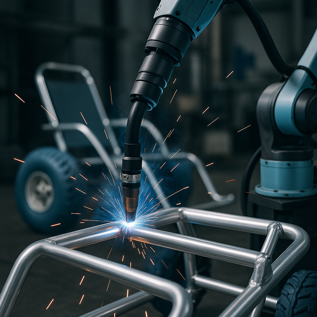 High-precision robotic welding