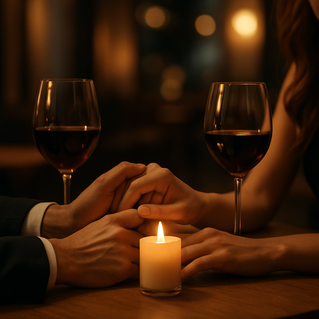 Romantic modern dating connection
