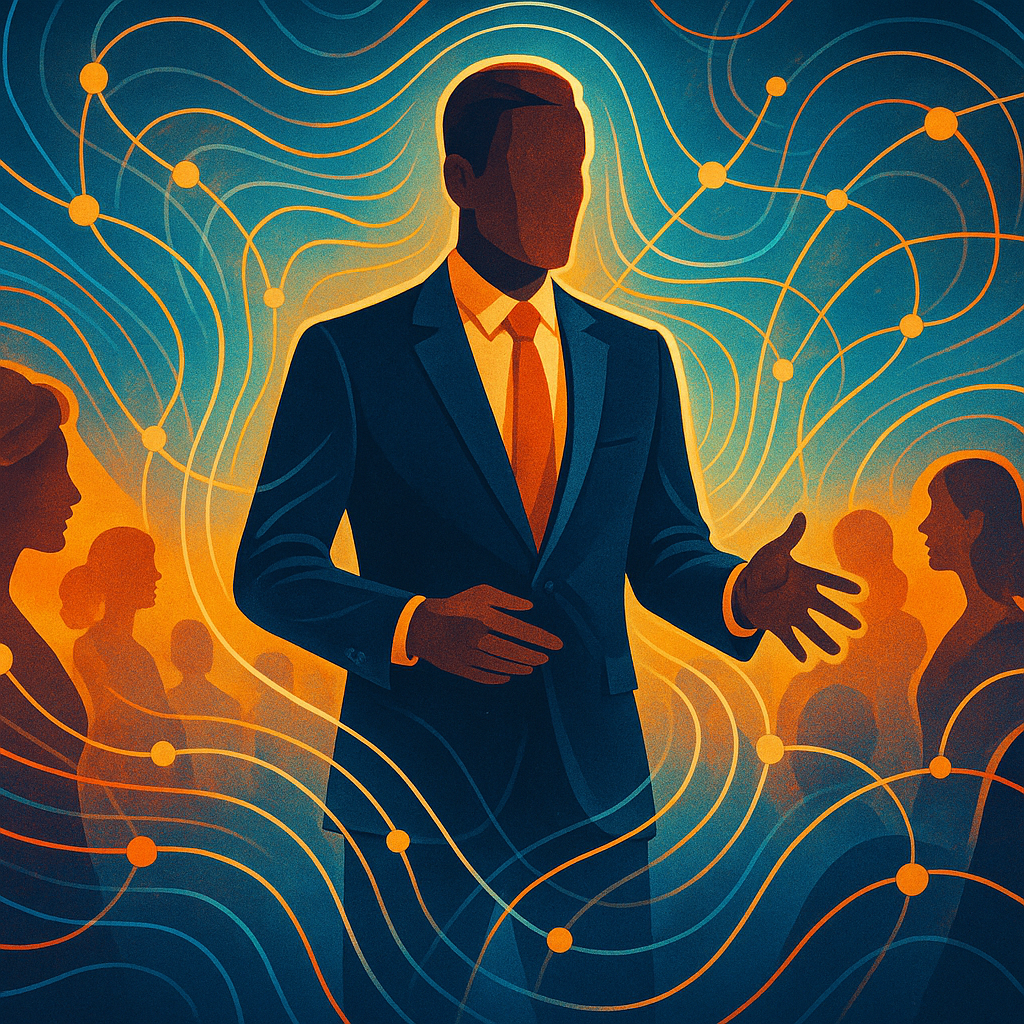 Masterful communication and social influence visualization