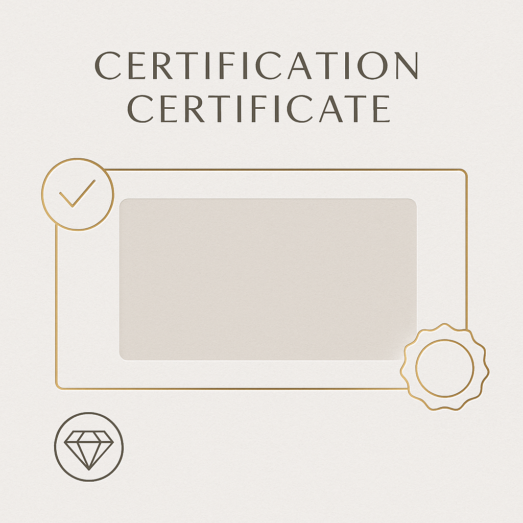 Elegant certification badge design