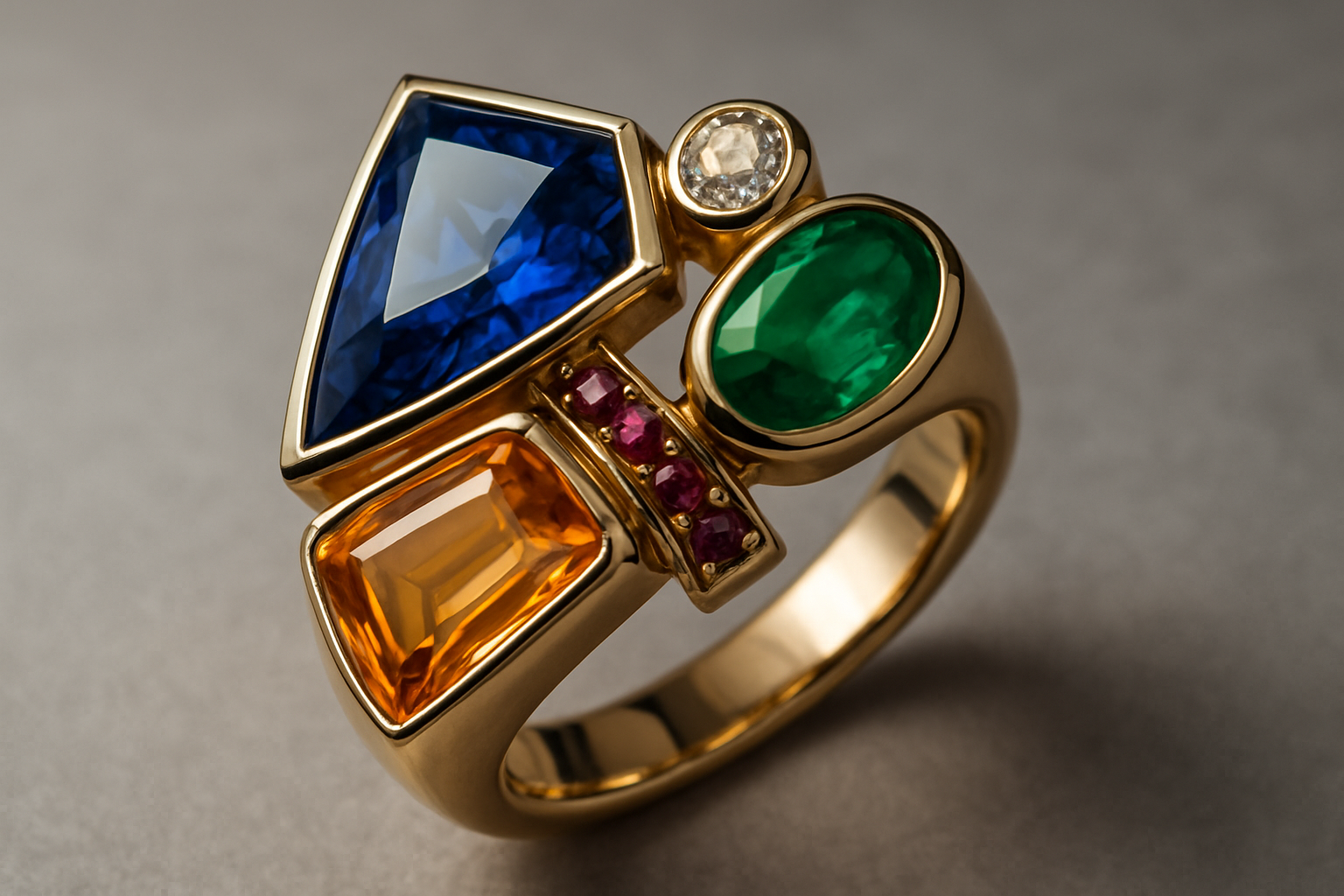 Close-up of high-end fashion jewelry