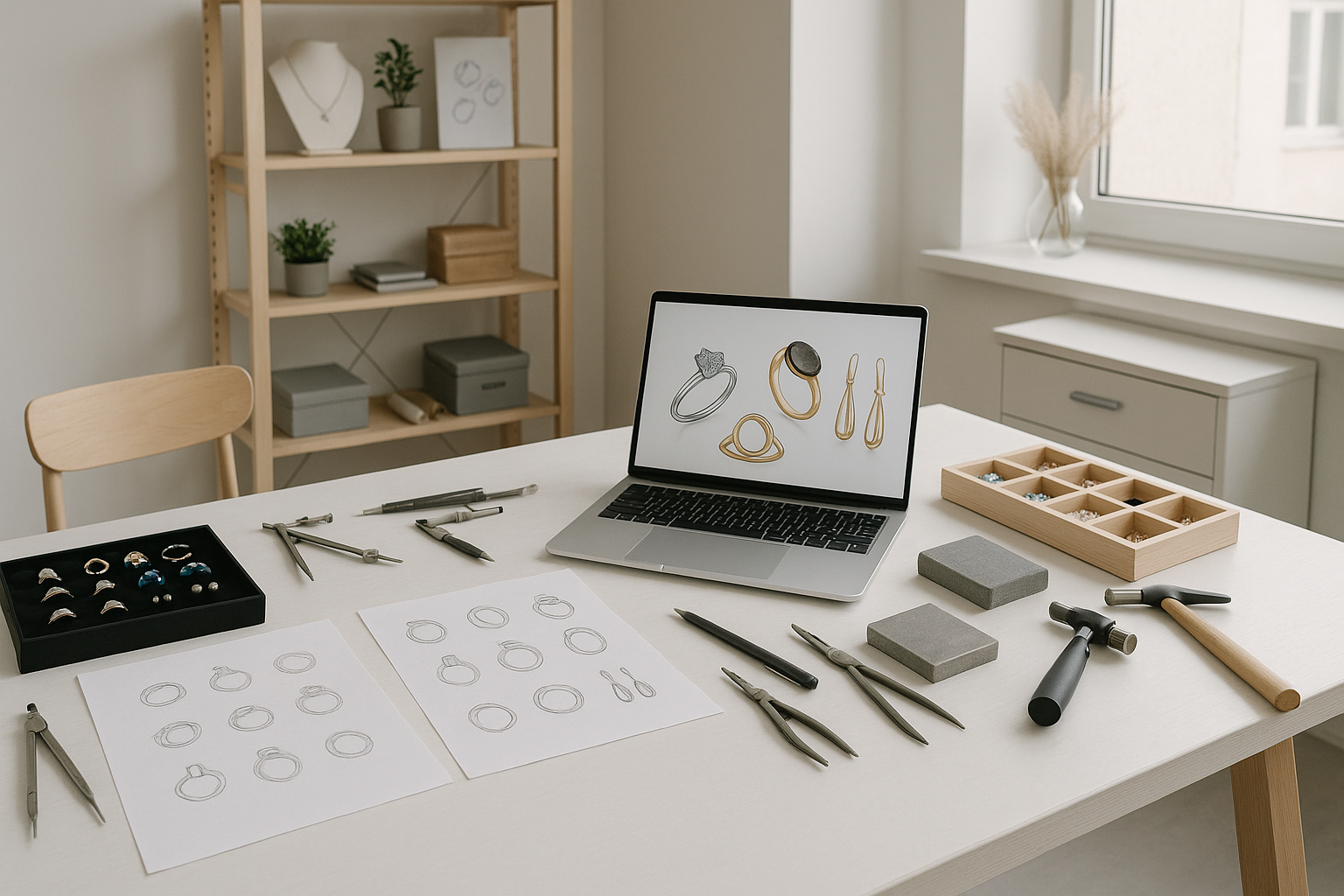 Modern jewelry design studio