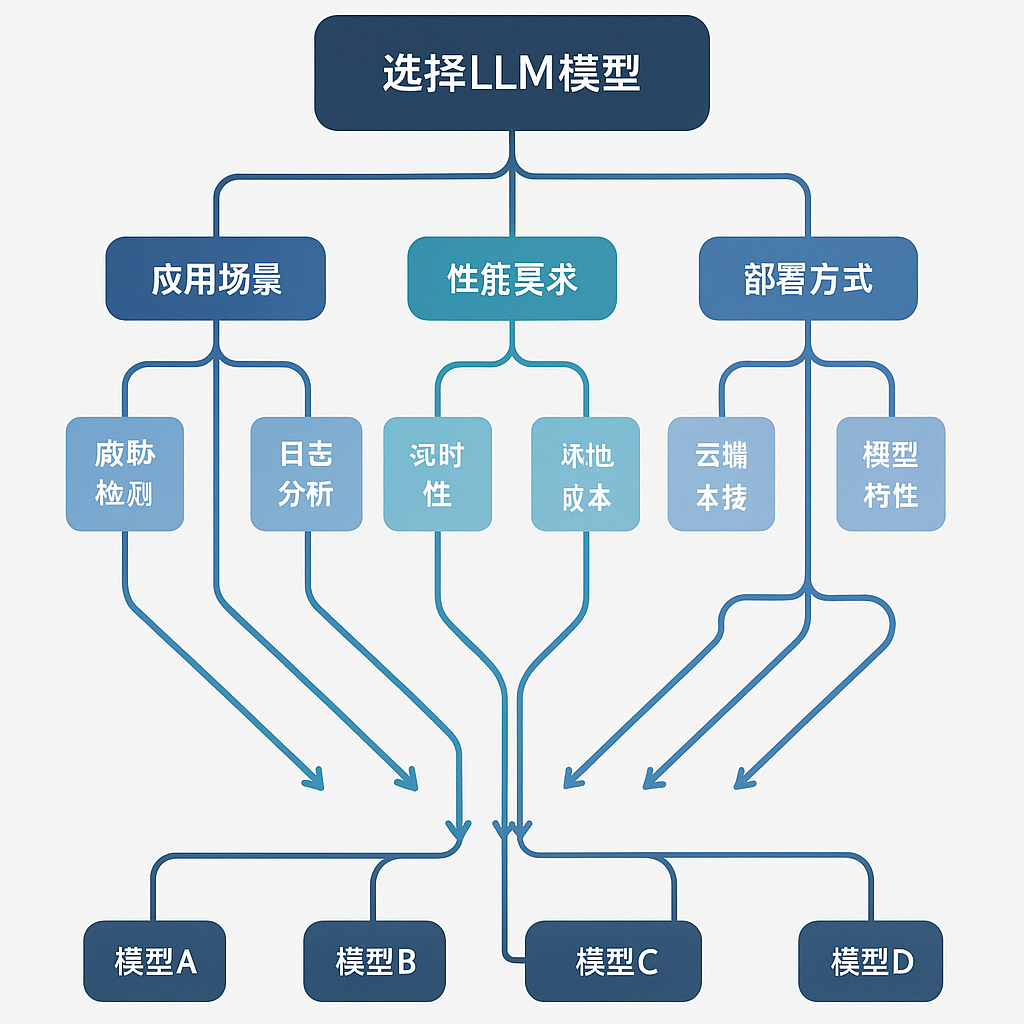 网络安全LLM模型选择决策树