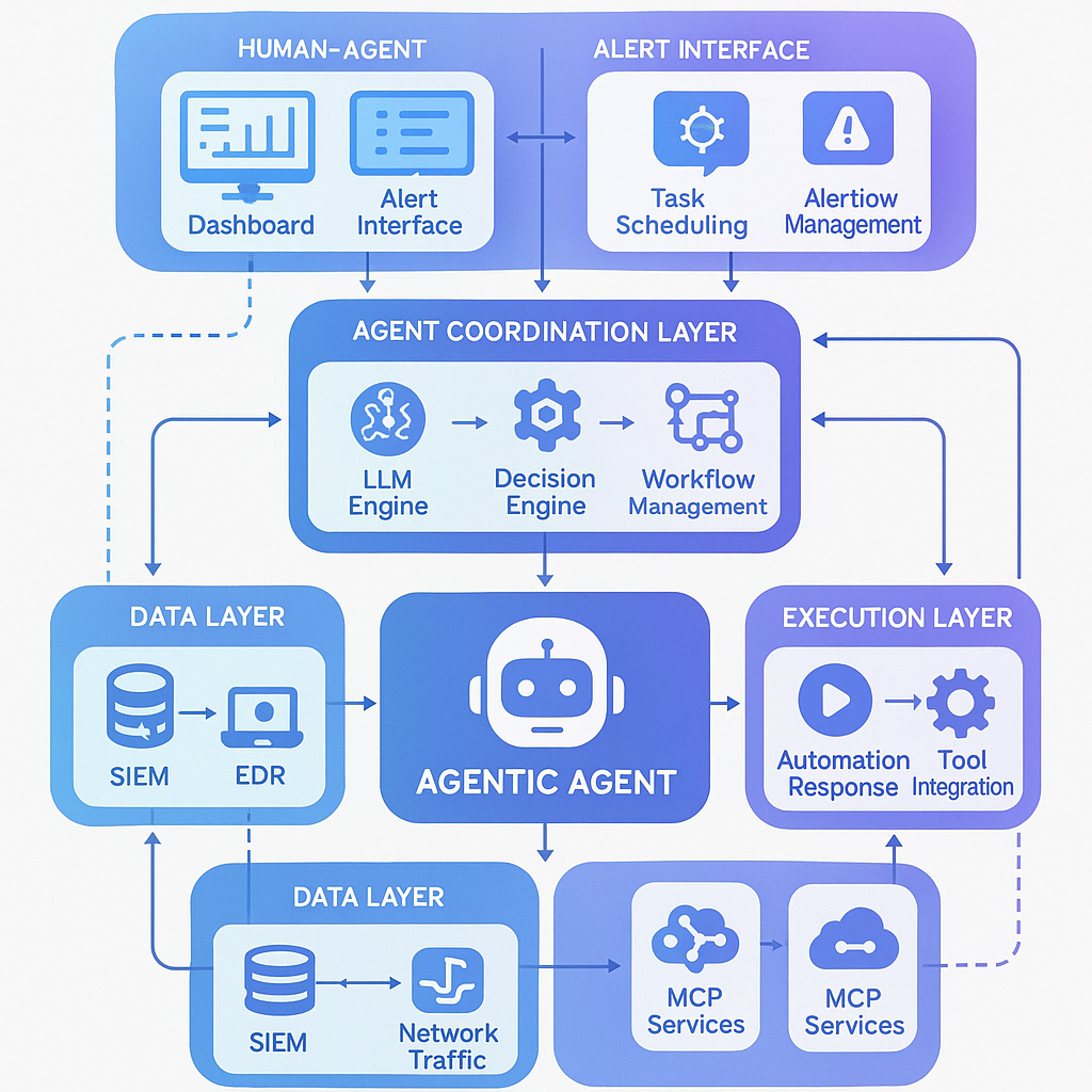 Agentic Agent自动化安全运营架构图