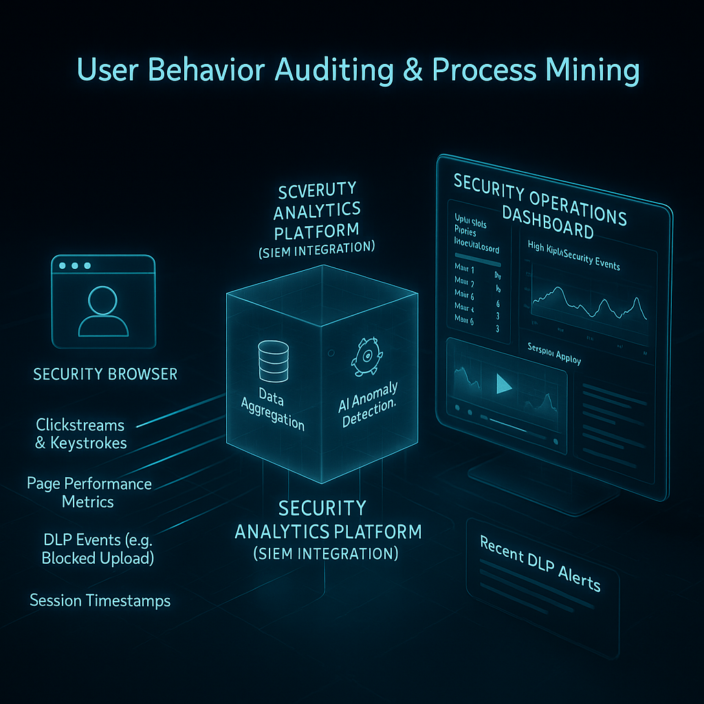 用户行为审计与流程挖掘示意图