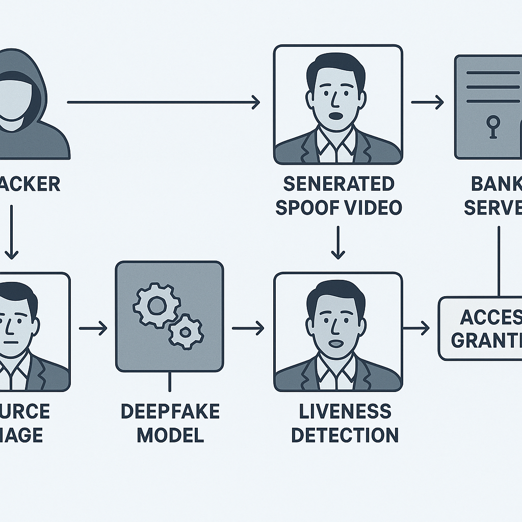Deepfake攻击示意图