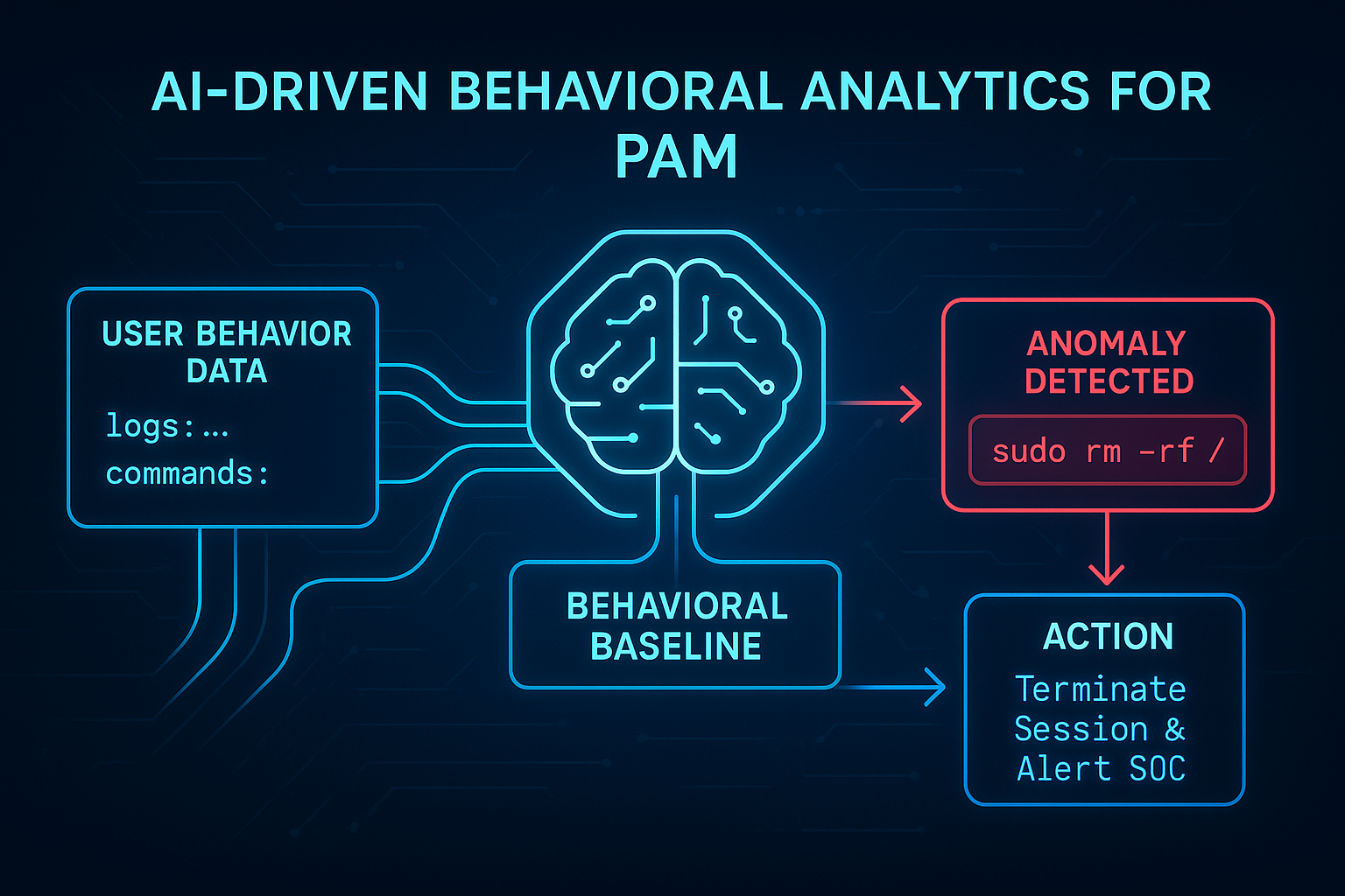 AI-Driven Behavioral Analytics for PAM