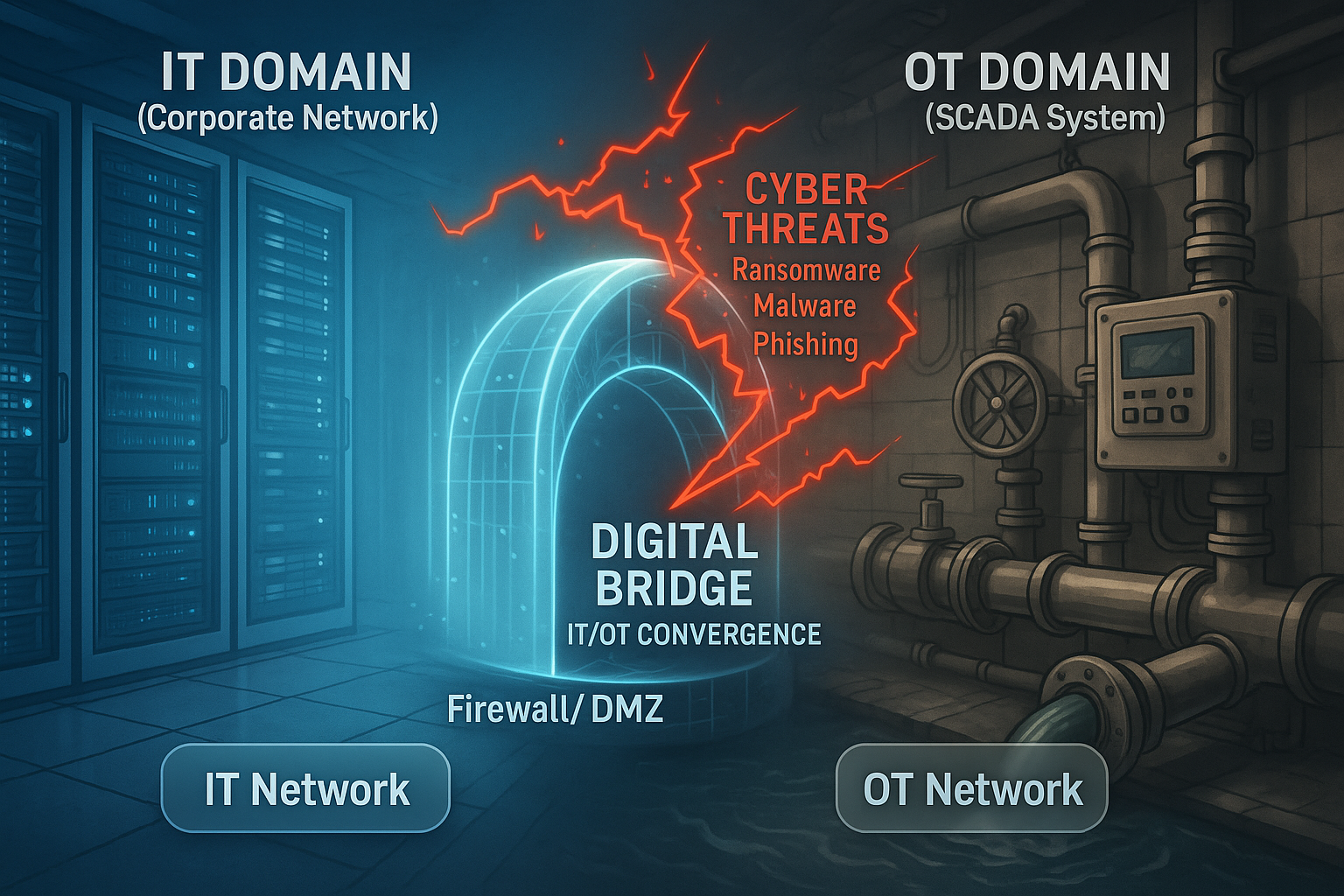 IT/OT融合的数字桥梁成为网络威胁传递的关键通道