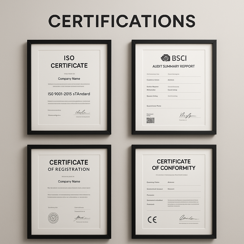 Compliance certificates