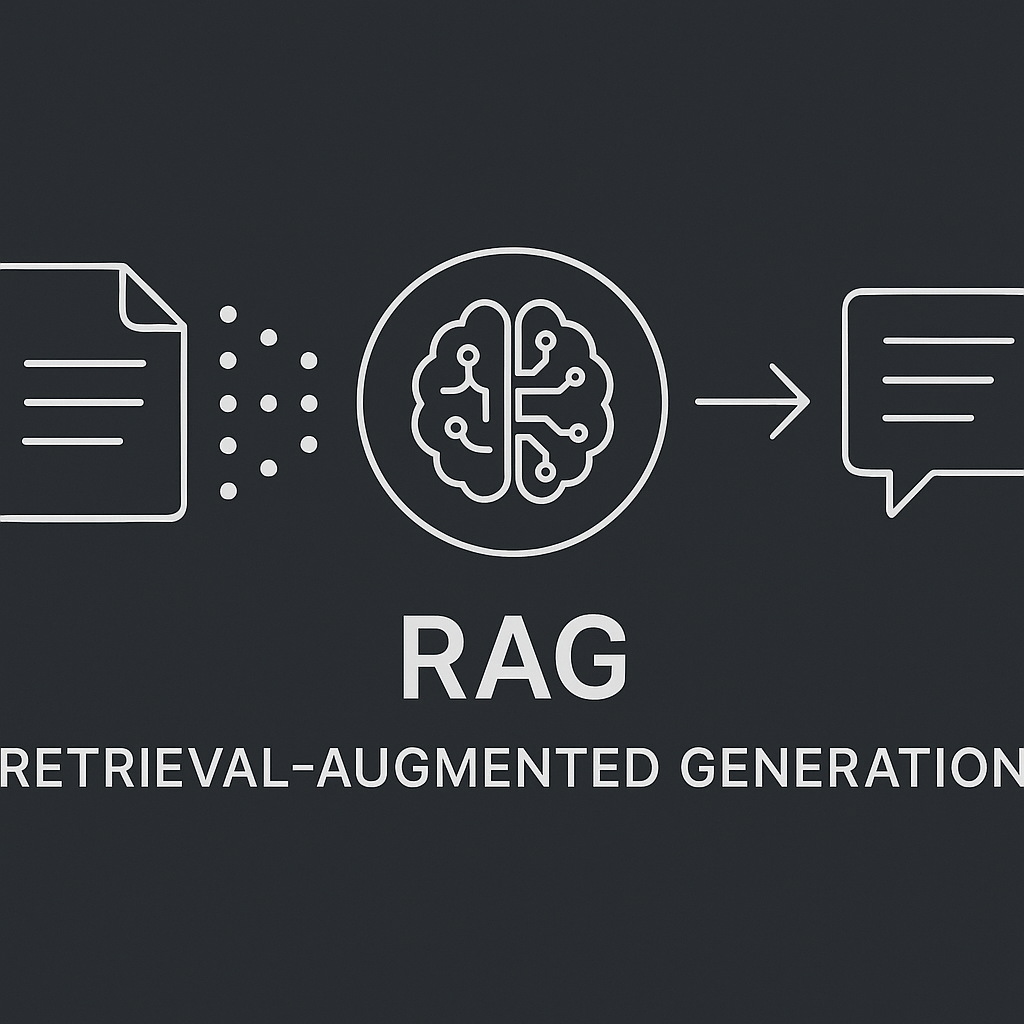 Визуализация процесса Retrieval-Augmented Generation (RAG)