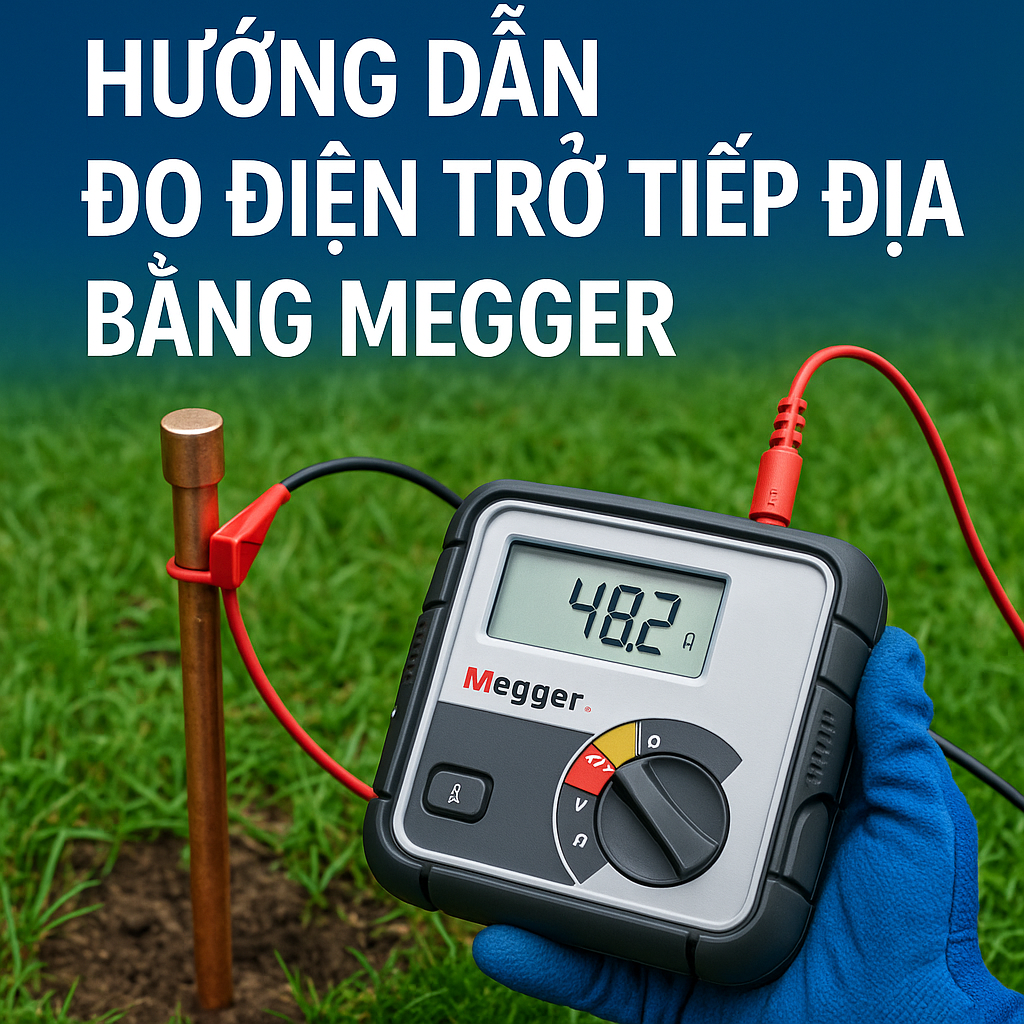 Hướng dẫn đo điện trở tiếp địa bằng đồng hồ Megger